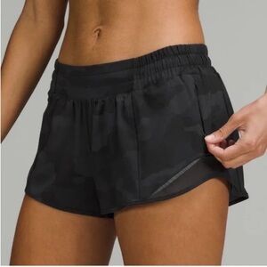 Lululemon Camo Hotty Hot Shorts